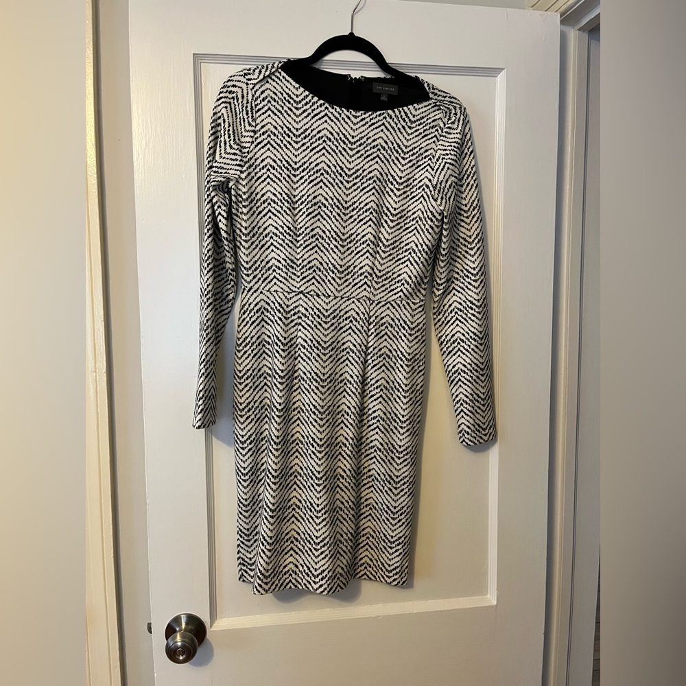 Black and white business casual dress size 0